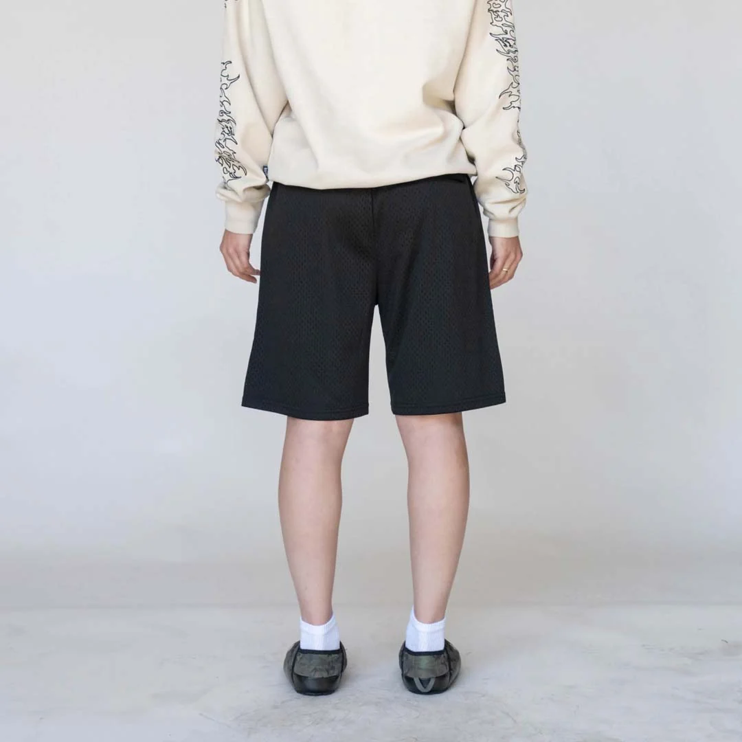 Fang Mesh Shorts - Black - Image 9